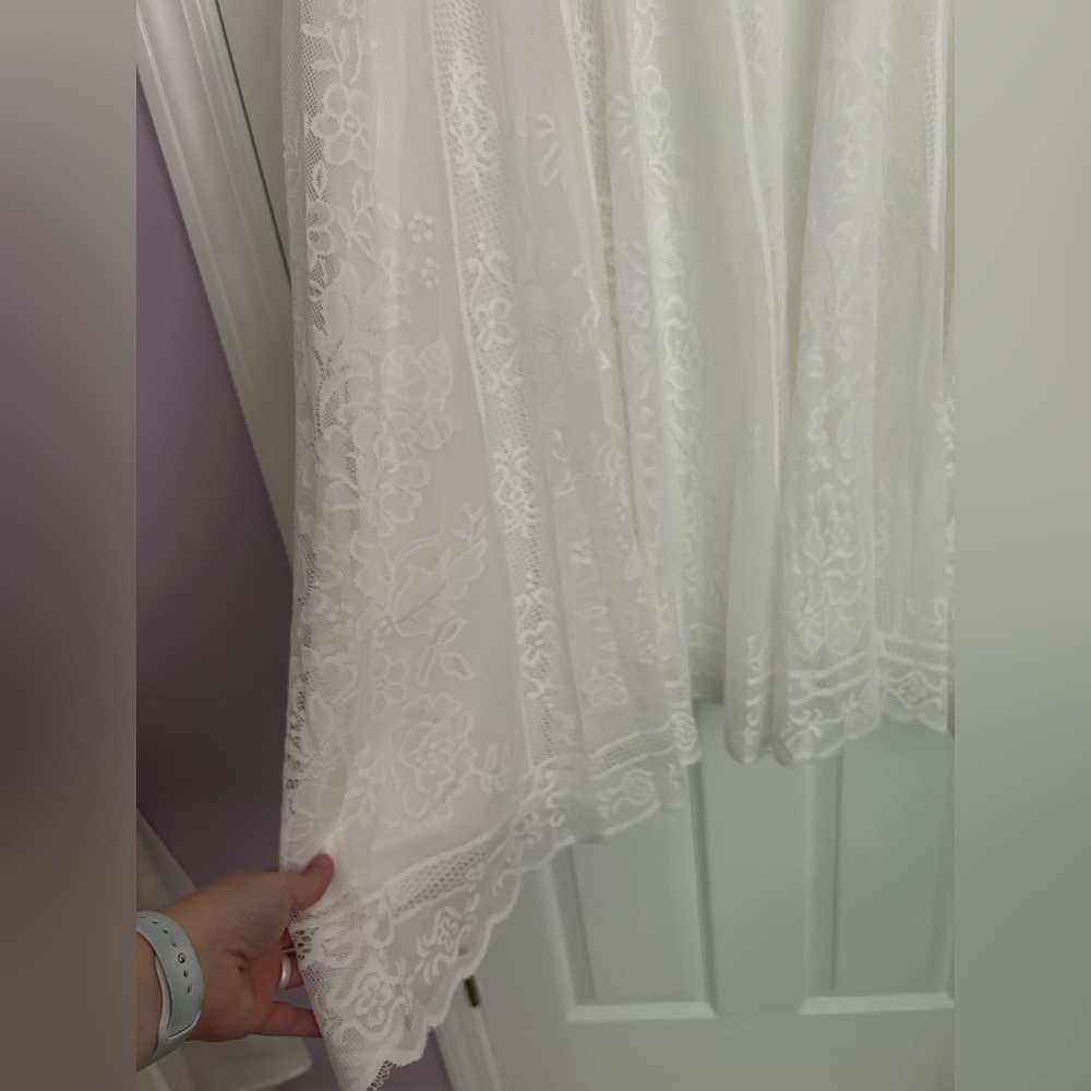 NEW- SHEIN White Lace Wedding/ Rehearsal/ Reception Dress - Picture 5 of 16